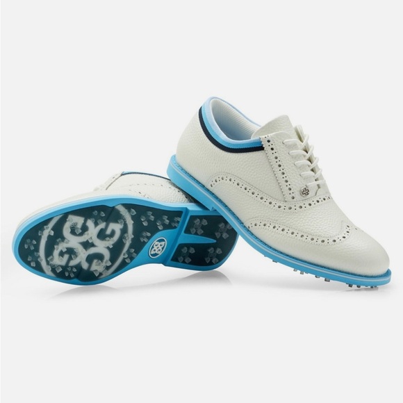 G/Fore Women's Grosgrain Brogue Gallivanter Golf Shoe: Snow/Tulum - Picture 8 of 8